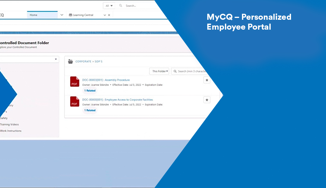 MyCQ – Personalized Employee Portal